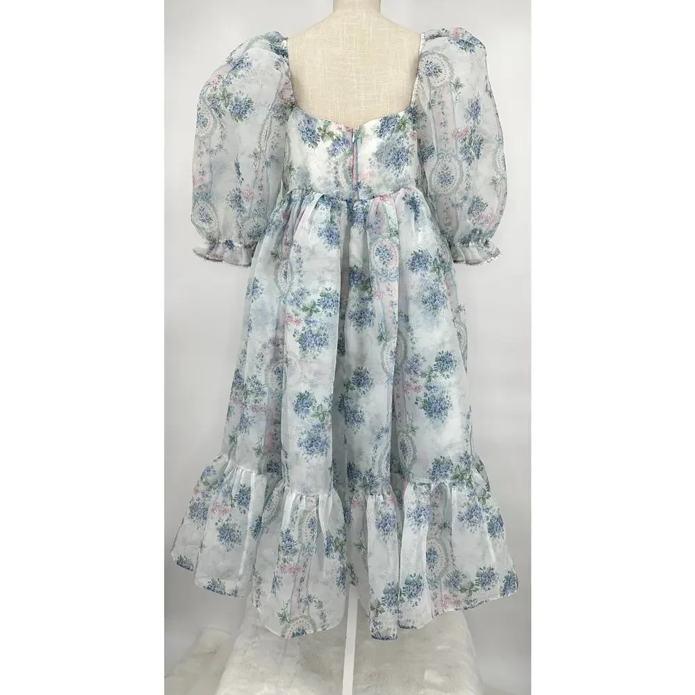 Selkie La Belle Etoile Organza French Puff Dress XL - Picture 7 of 13